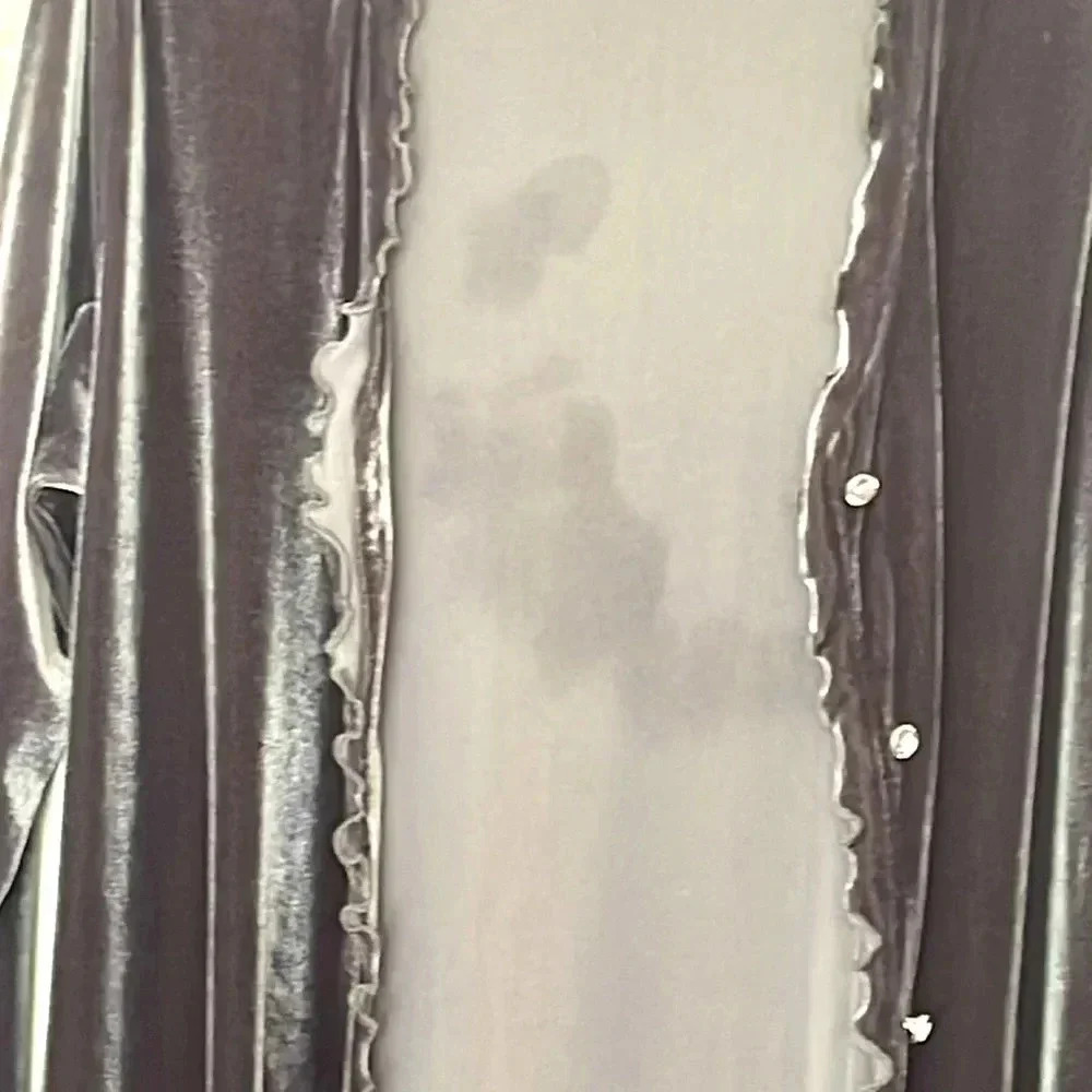 Diane M 2 Piece Velour Nightgown w/Pants Set - Size Small - Picture 7 of 7